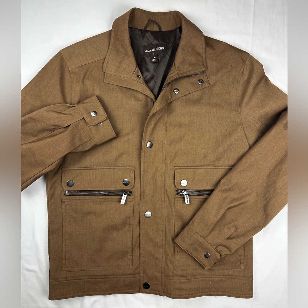 Michael Kors Men's Brown utility Jacket‎ size Medium
